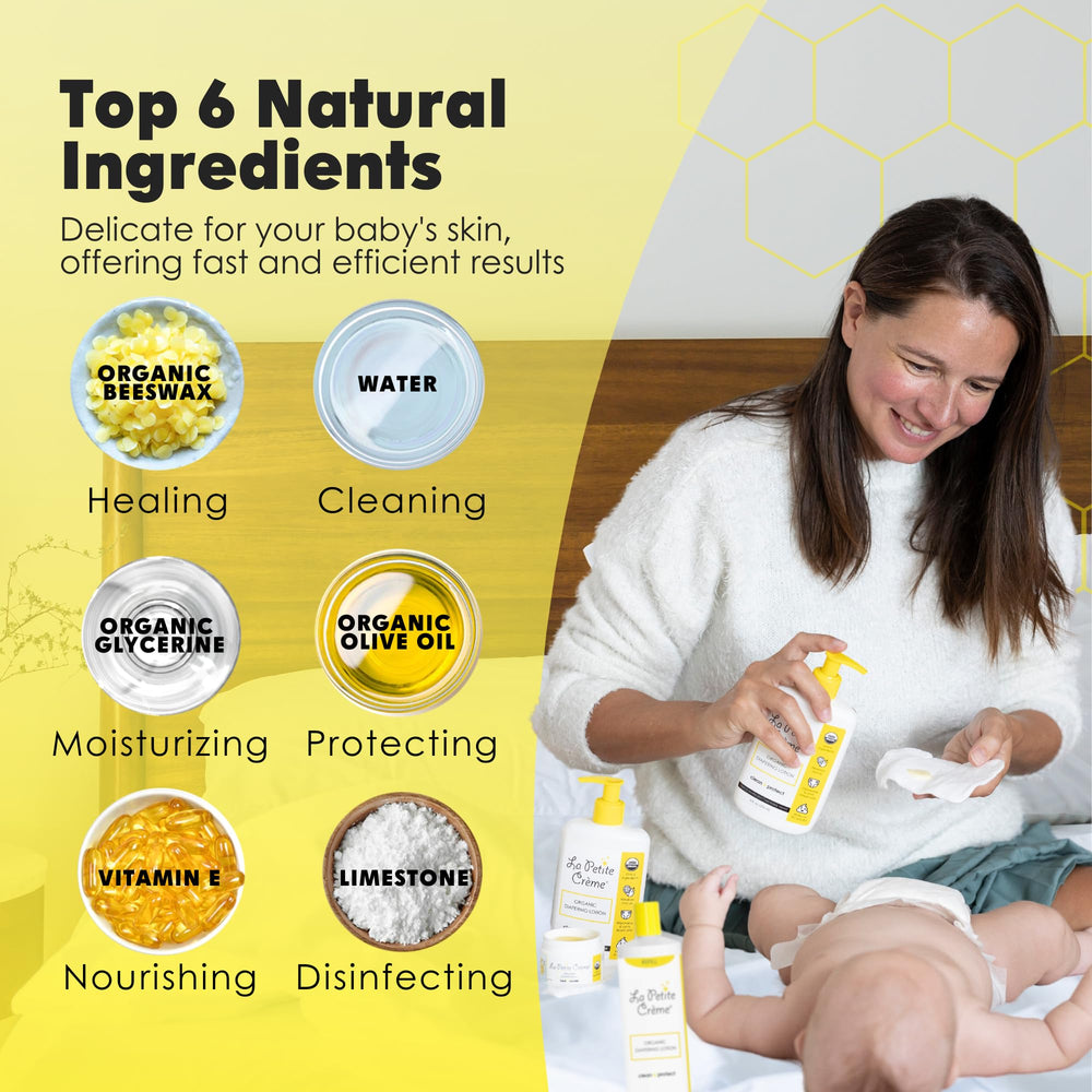 La Petite Creme baby wipes alternative demonstrates all-in-one skincare for infants