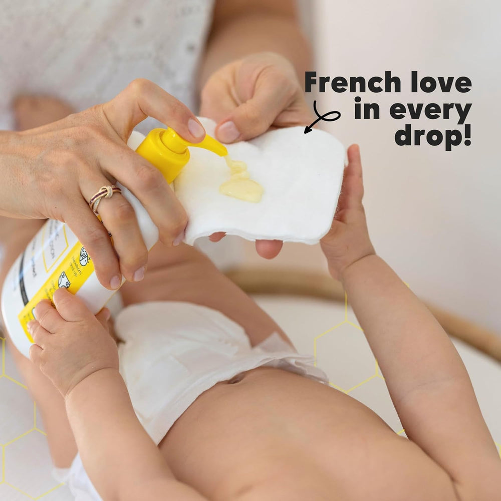 La Petite Creme France-inspired recipe image evokes traditional newborn skincare craft.