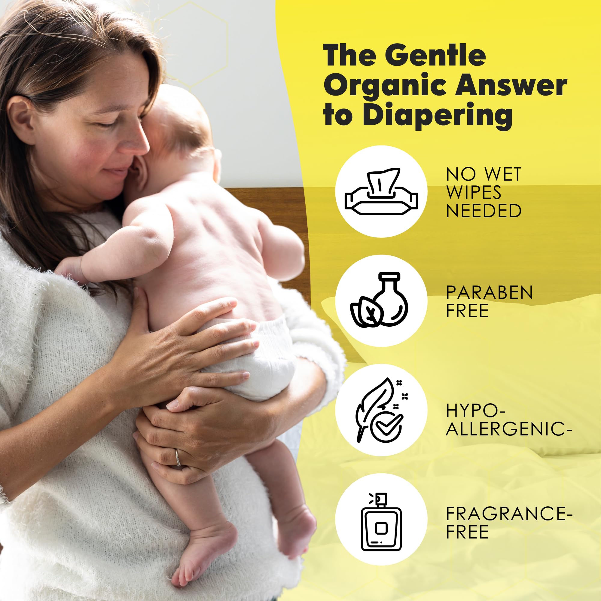 USDA Certified and EWG Verified badge signals clean, safe ingredients for families.