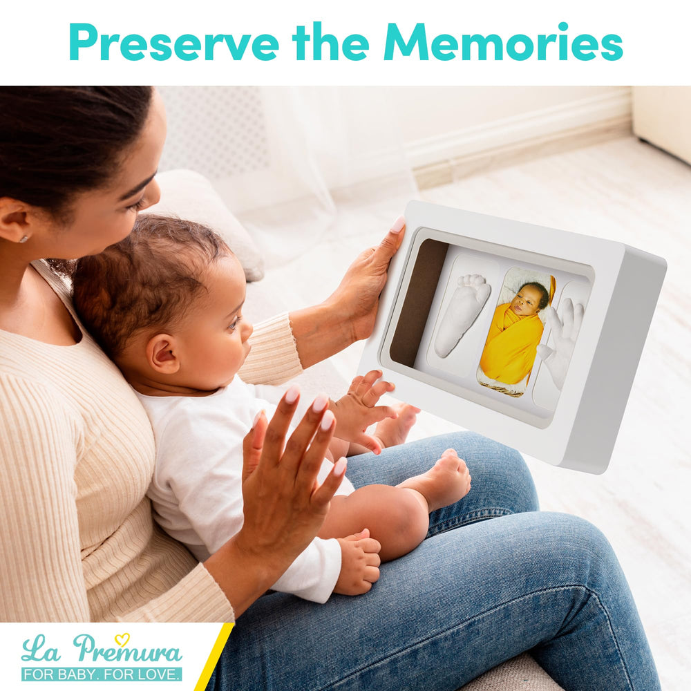 La Premura infant hand mold process captures delicate details for lasting memories.