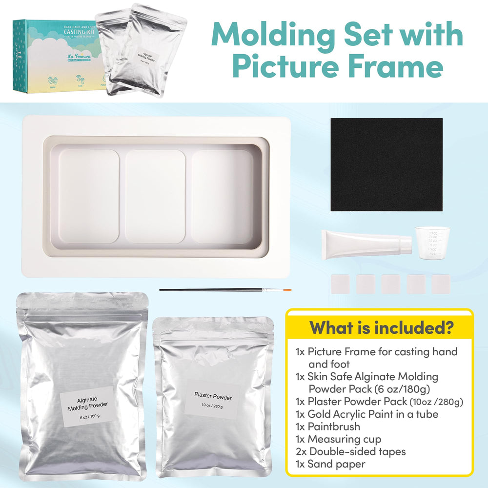 La Premura keepsake gift-ready display enhances baby shower gifting appeal.