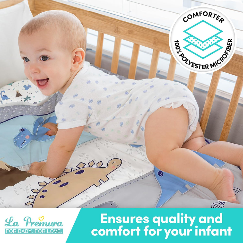 La Premura microfiber comforter provides soft warmth for daily use.