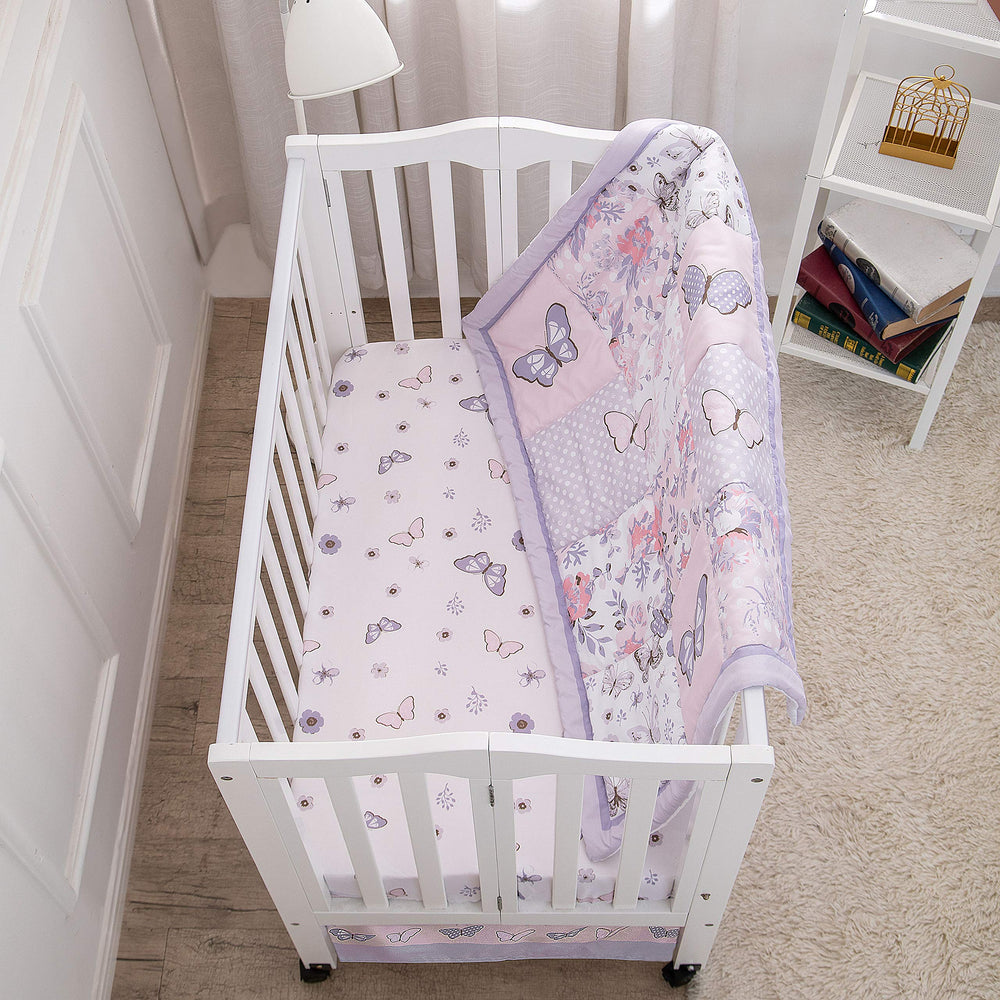 La Premura nursery bedding set makes a gift-ready option for baby showers.