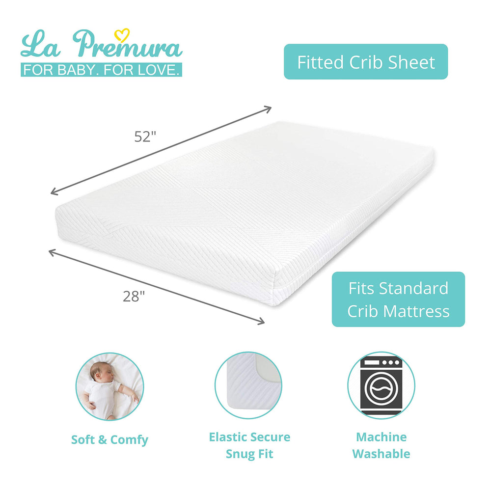 La Premura ultra-soft microfiber comforter feels gentle against baby's skin.
