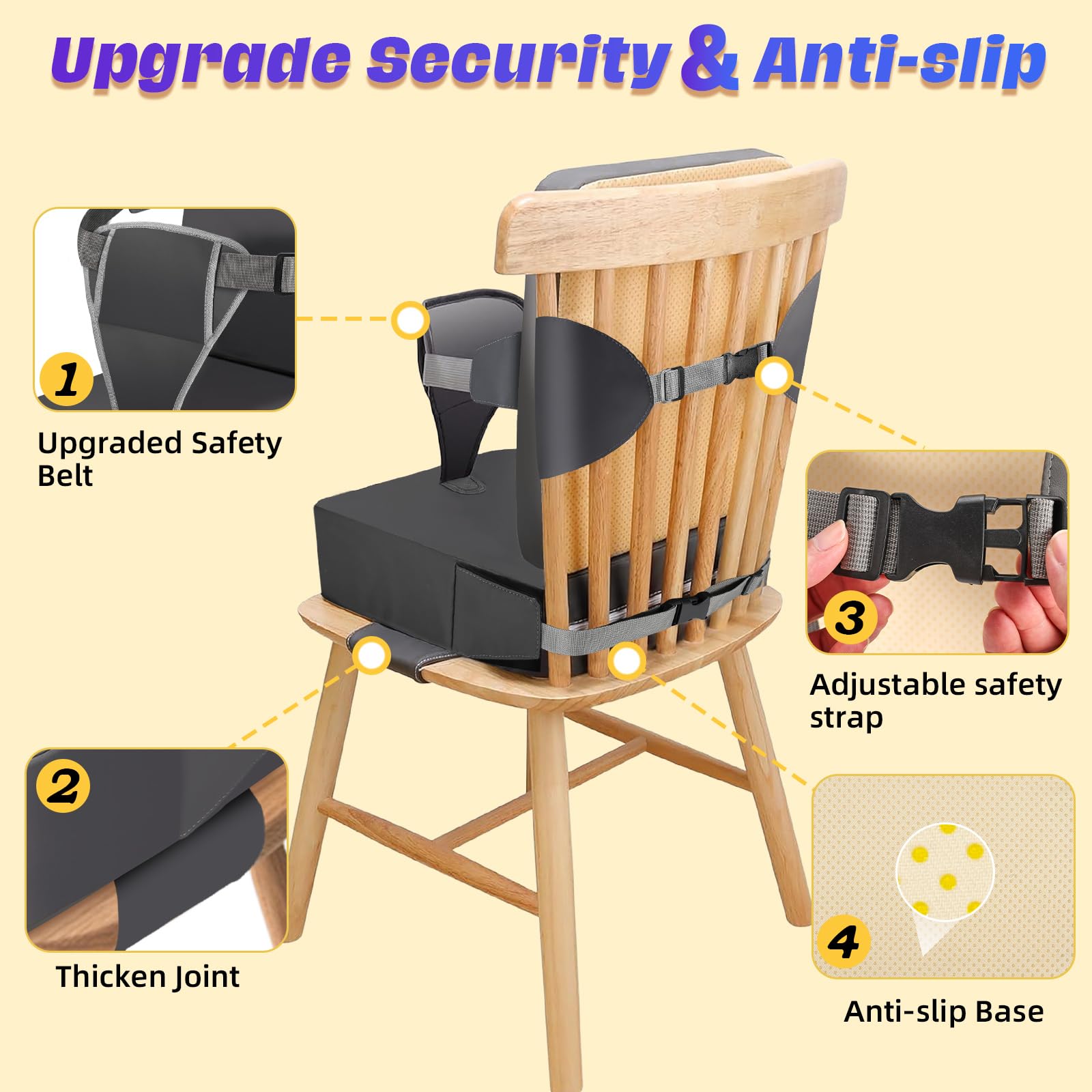 Laapee booster seat cleaning-damp-wipe for quick maintenance
