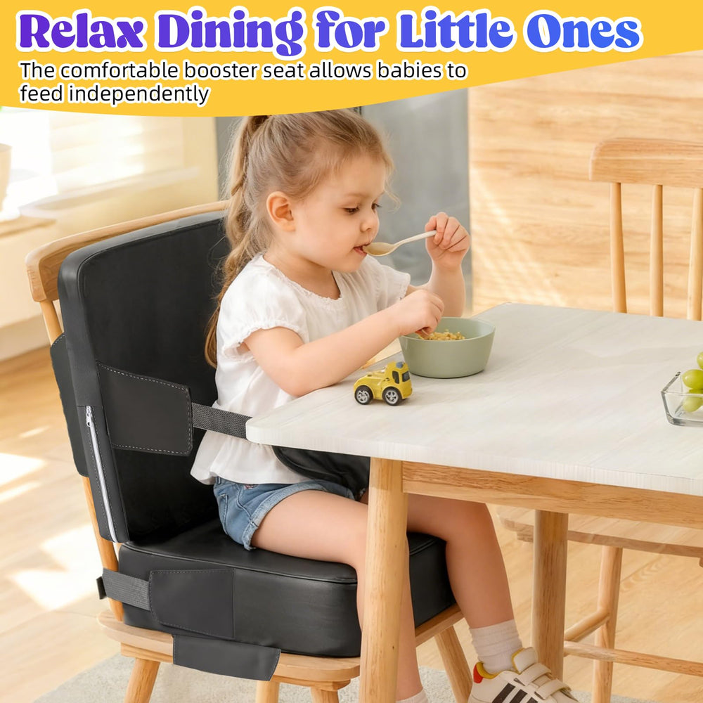 Laapee booster seat cushion-front adds comfortable seating for toddlers