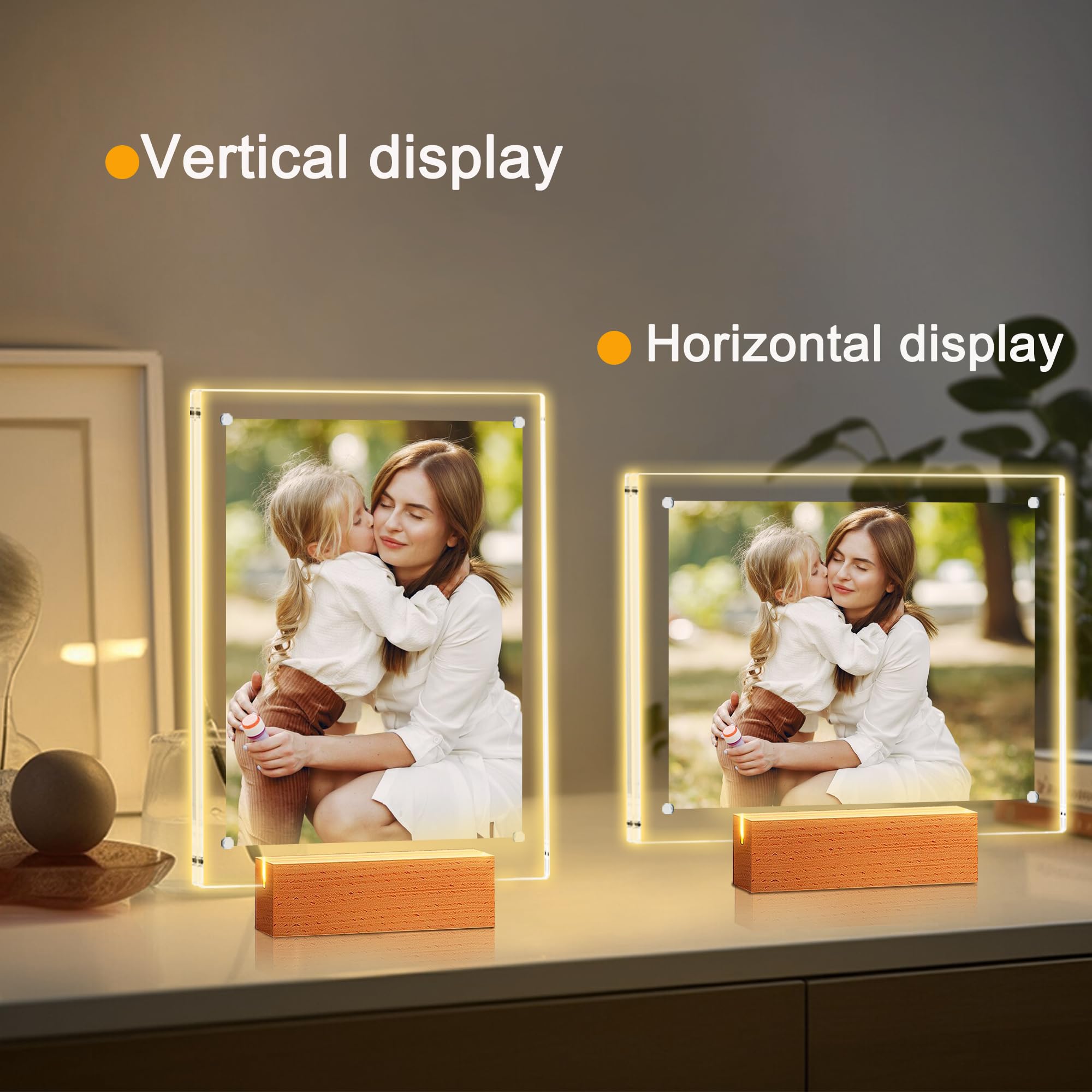 laapee night light mode the frame doubles as a cozy ambient lamp