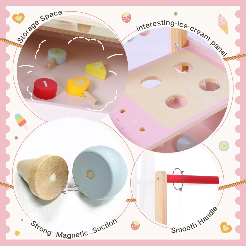 Labebe shape blocks with numbers, promotes early numeracy during play