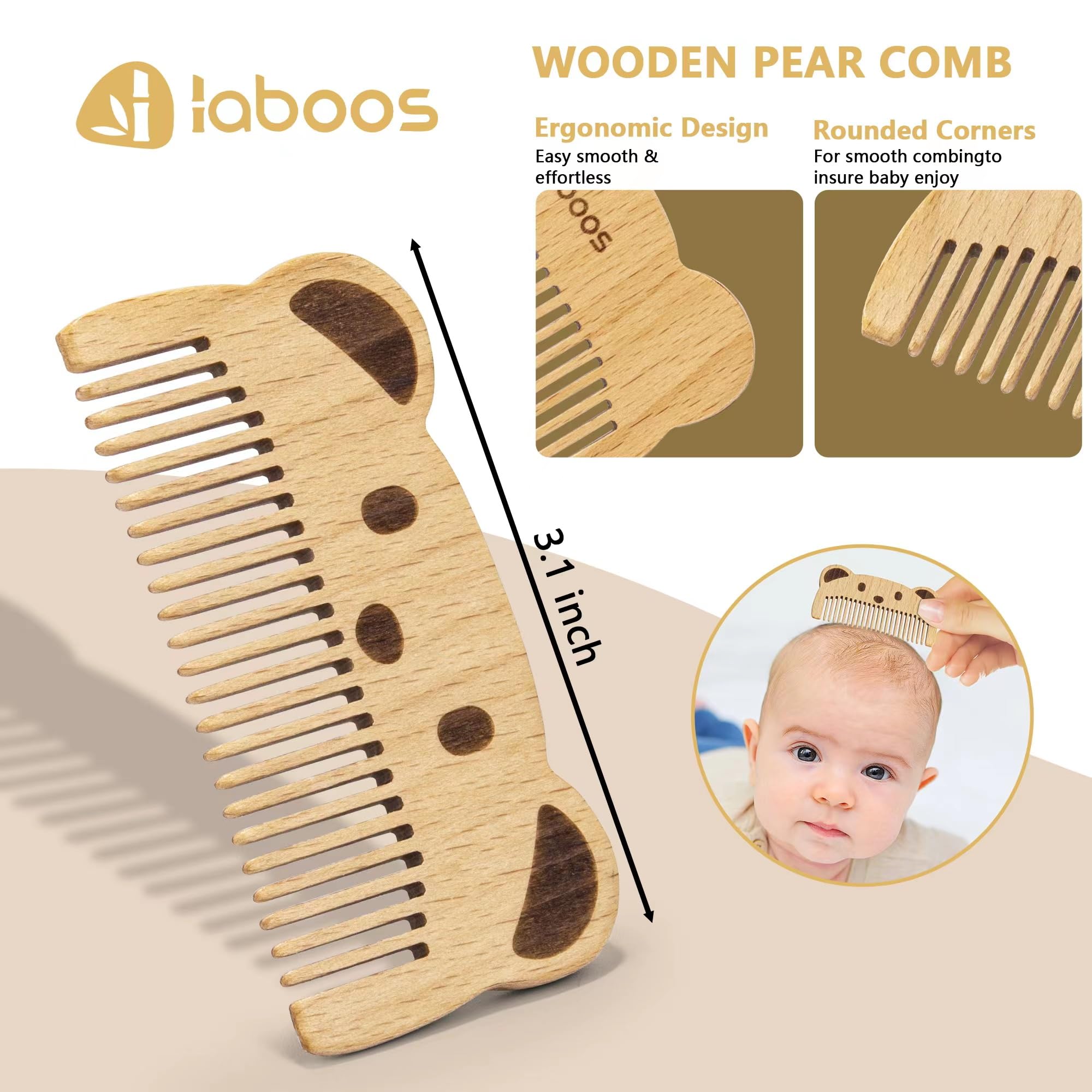 Laboos silicone massage brush exfoliates gently to support scalp comfort.