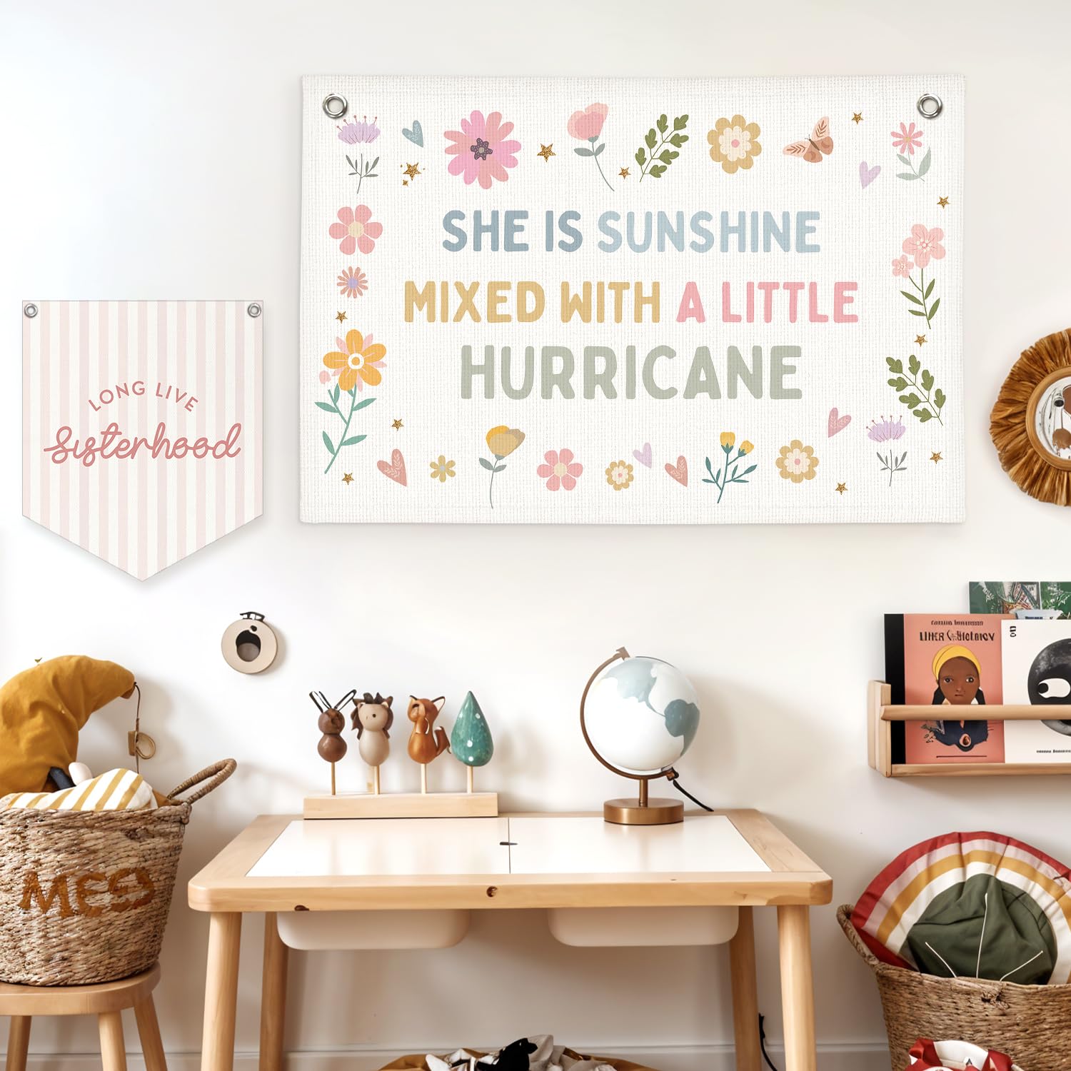 Lacama gift-ready linen banner makes a thoughtful birthday or milestone present.