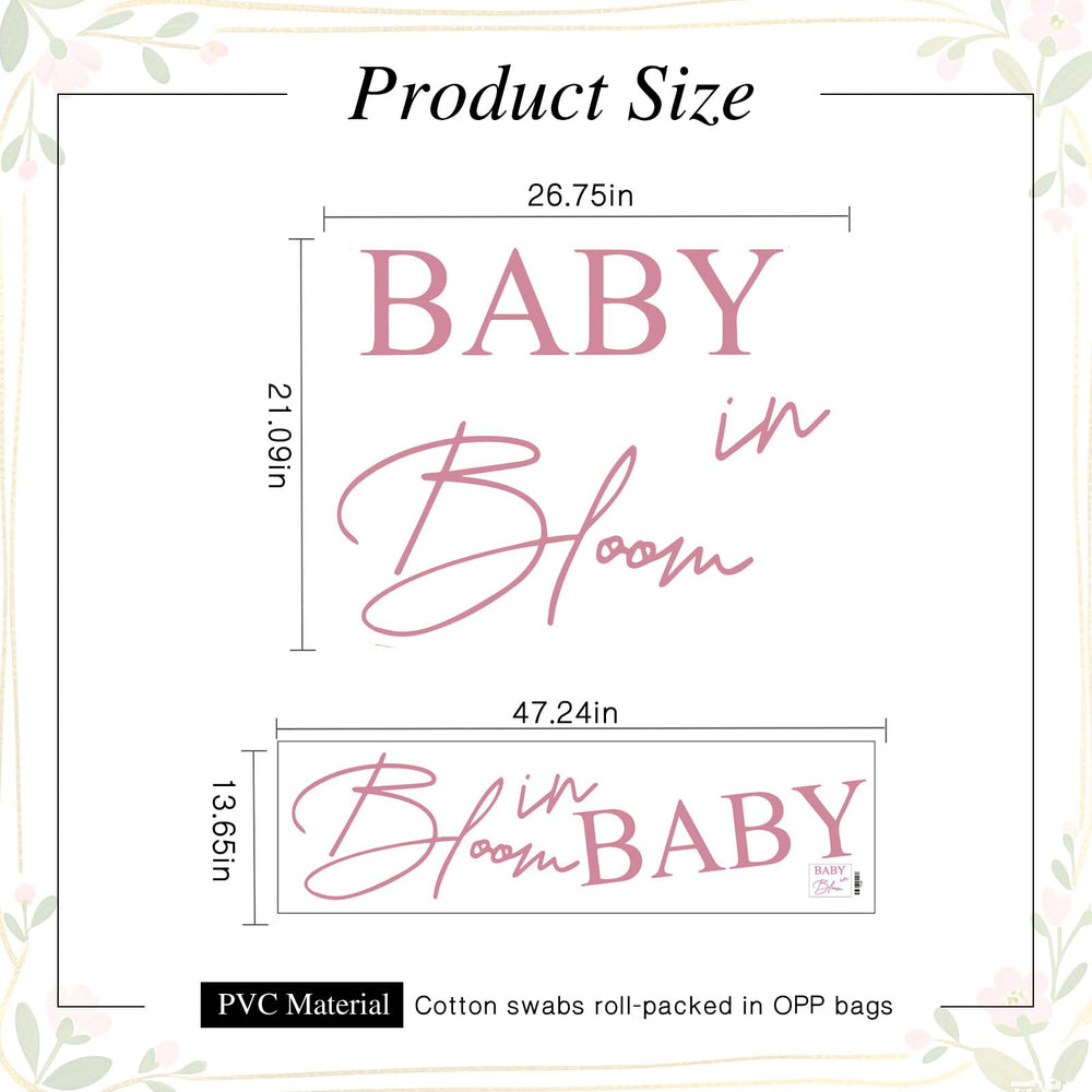 LACEVINE Baby in Bloom decal installation is clean and easy on smooth surfaces.