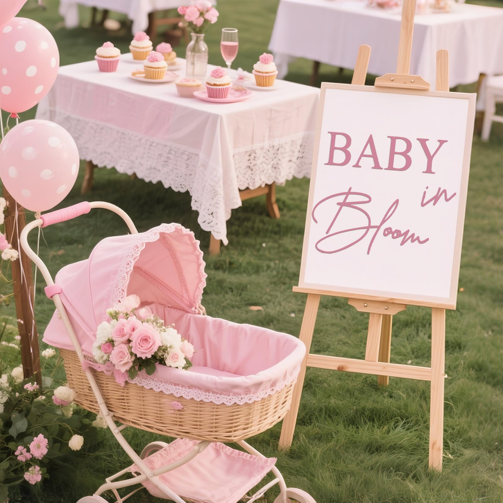 LACEVINE Baby in Bloom decal photo-op spot encourages memorable pictures.