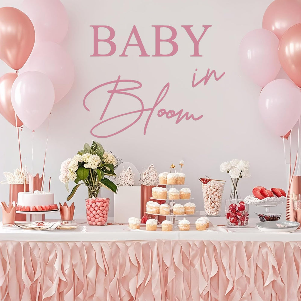 LACEVINE Baby in Bloom decal window adds charm and easy light-catching decor.