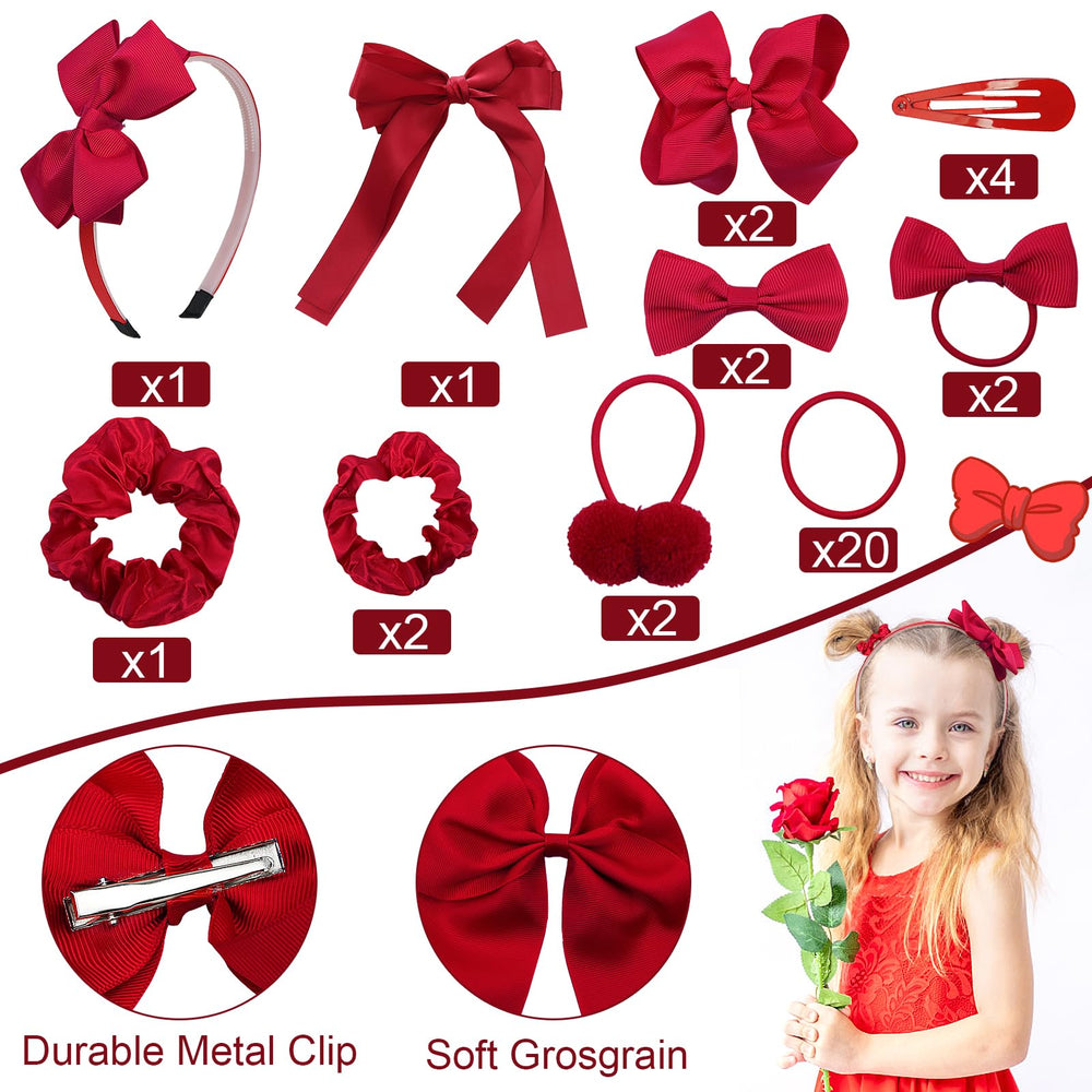 LACGO hair ponytail holder in Burgundy bundle provides secure, gentle hold for daily wear.
