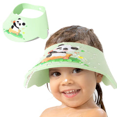 LADES baby shower cap front view shows soft EVA protection during bath time.