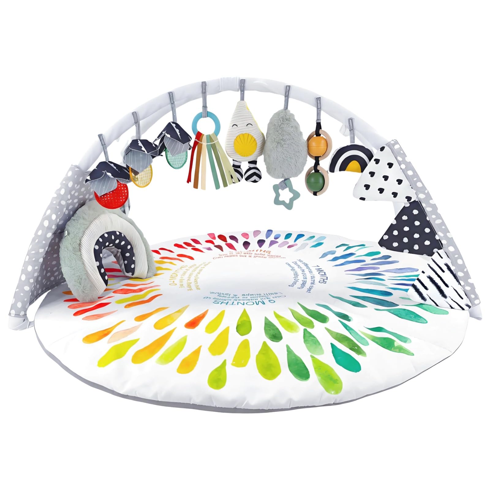 LADIDA Baby Gym Play Mat setup shows quick assembly for on-the-go play areas.