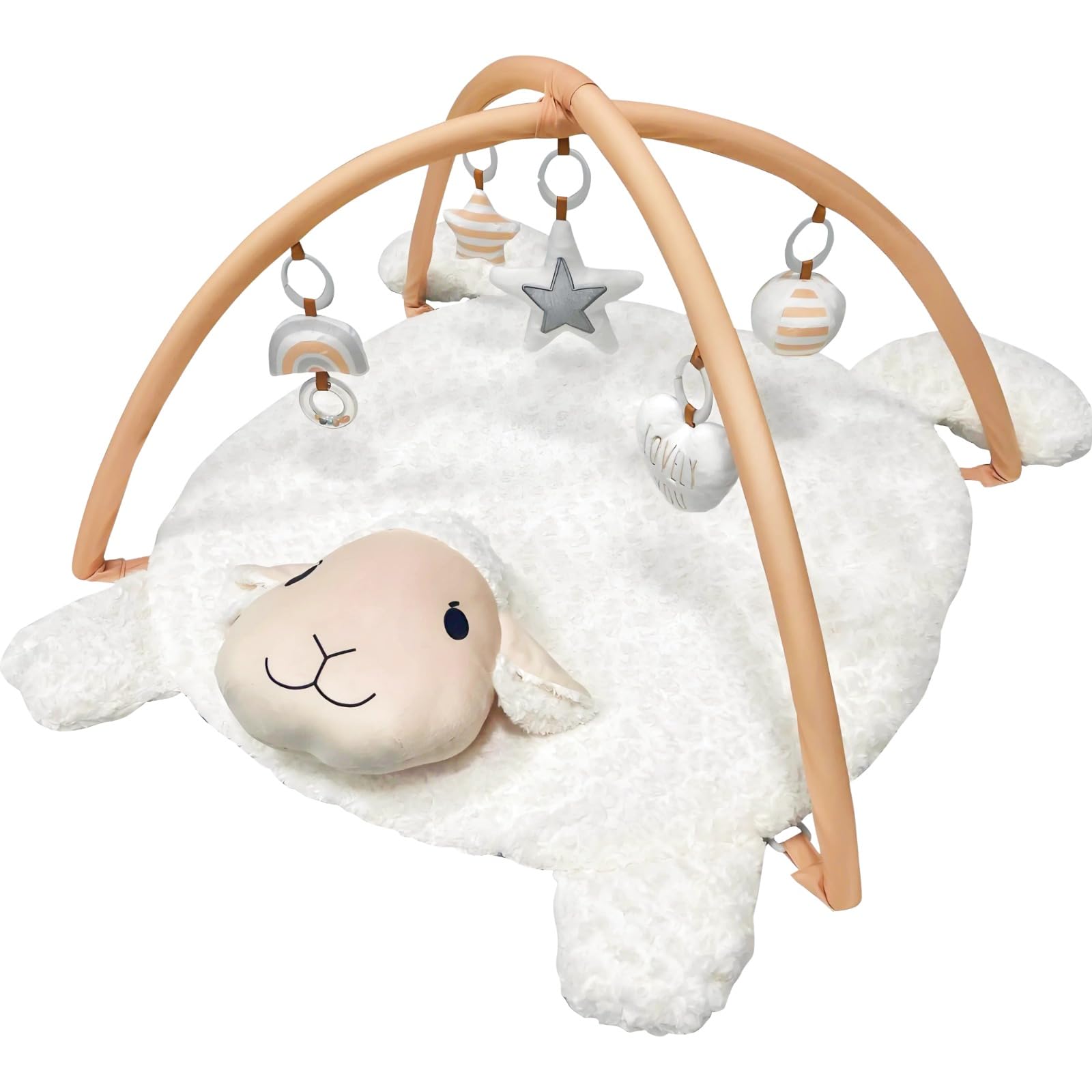 LADIDA Baby Play Mat tummy time view highlighting motor play and safety surface.