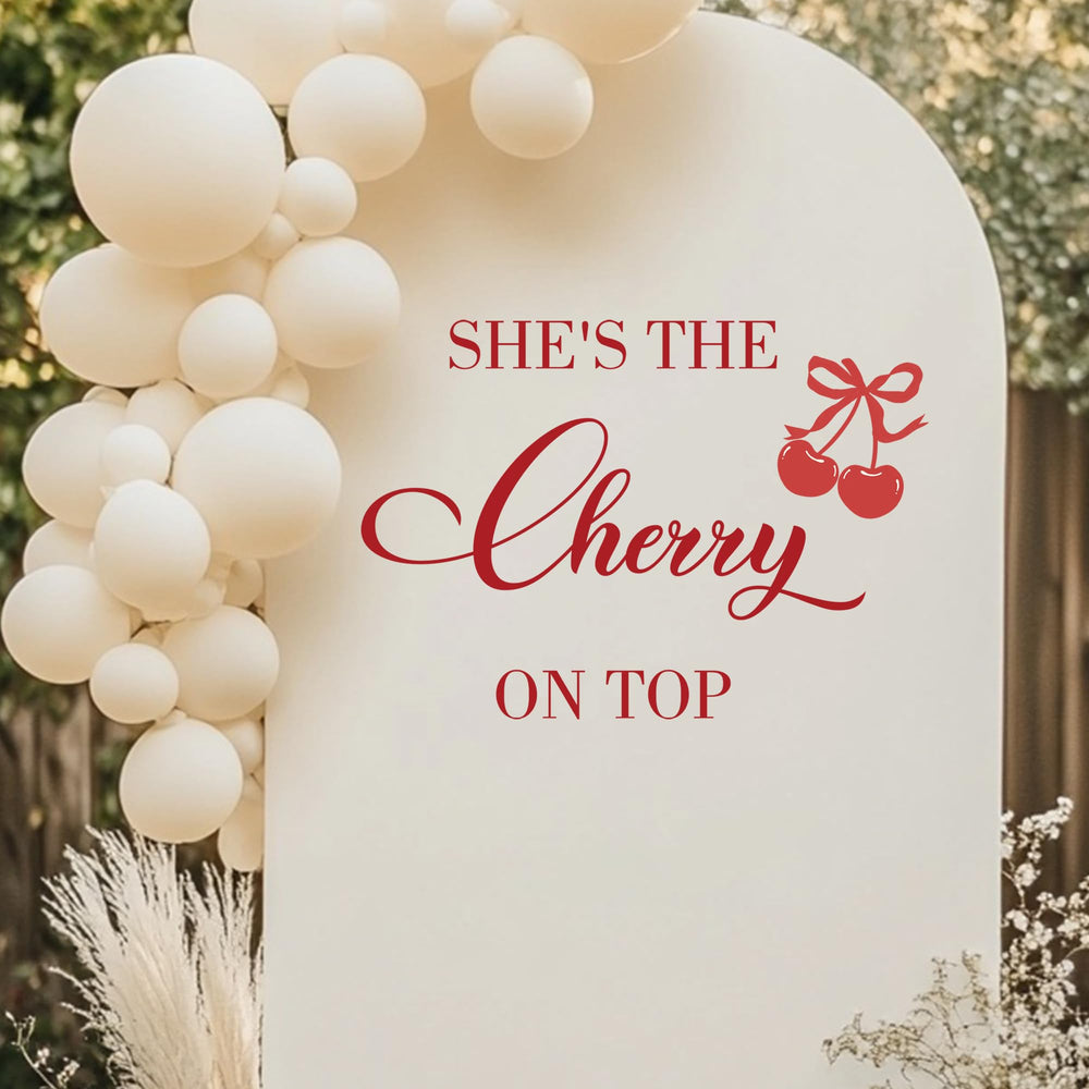 Ladinimo Baby shower wall decal adds sweet character to party space.