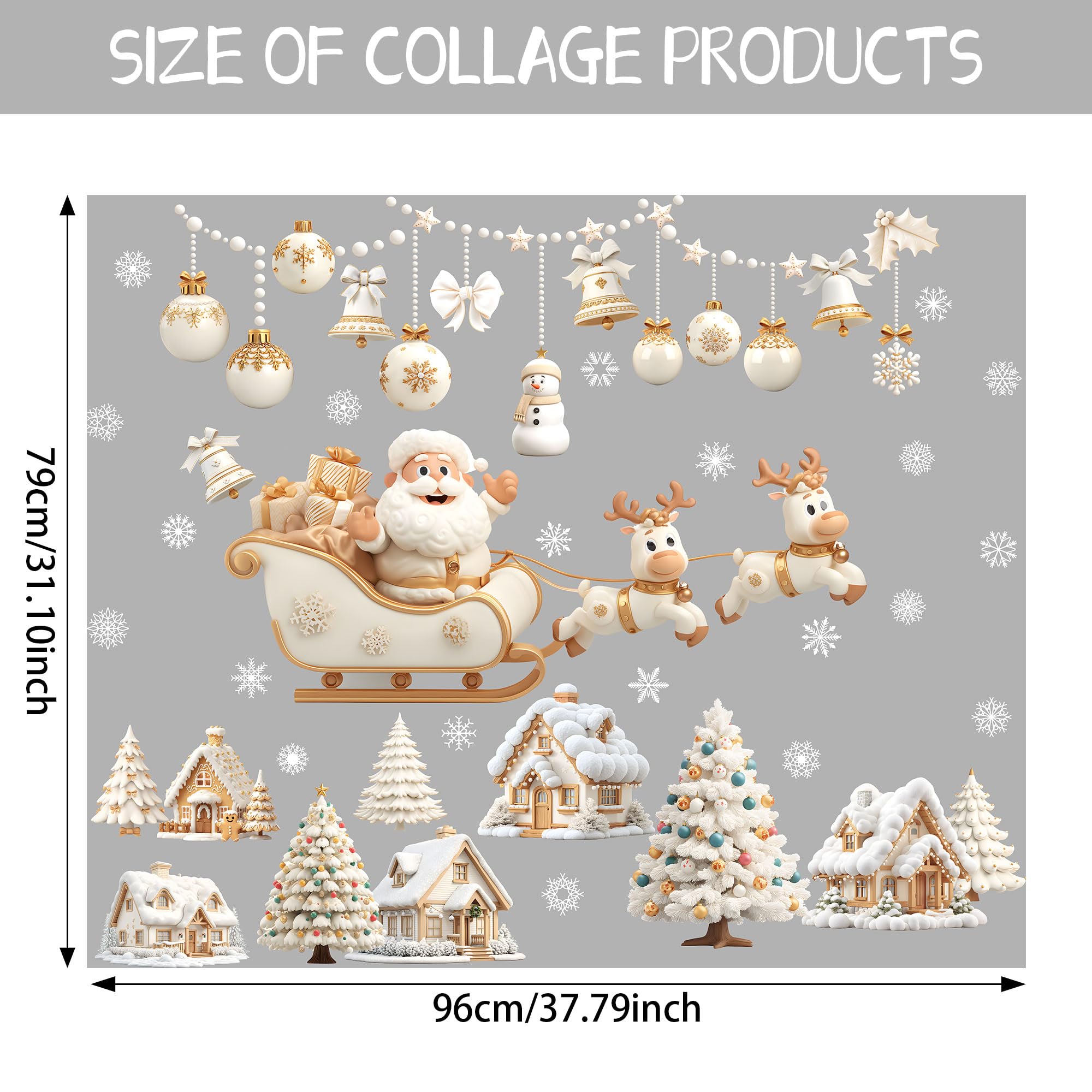 Ladinimo snowflakes window cling creates sparkling, reusable decor for any window