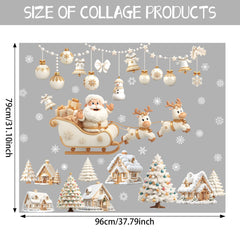 Ladinimo snowflakes window cling creates sparkling, reusable decor for any window