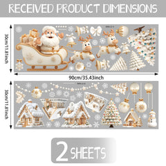 Ladinimo snowman window cling introduces playful winter vibes on glass surfaces