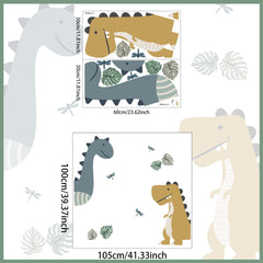 Ladinimo dinosaur palm tree decal 1 highlights tropical vibe in playroom