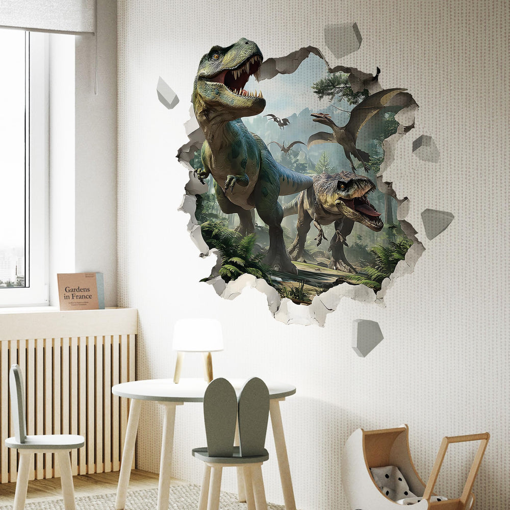 Ladinimo Jungle-scene close-up wall decals brighten nurseries with vibrant colors