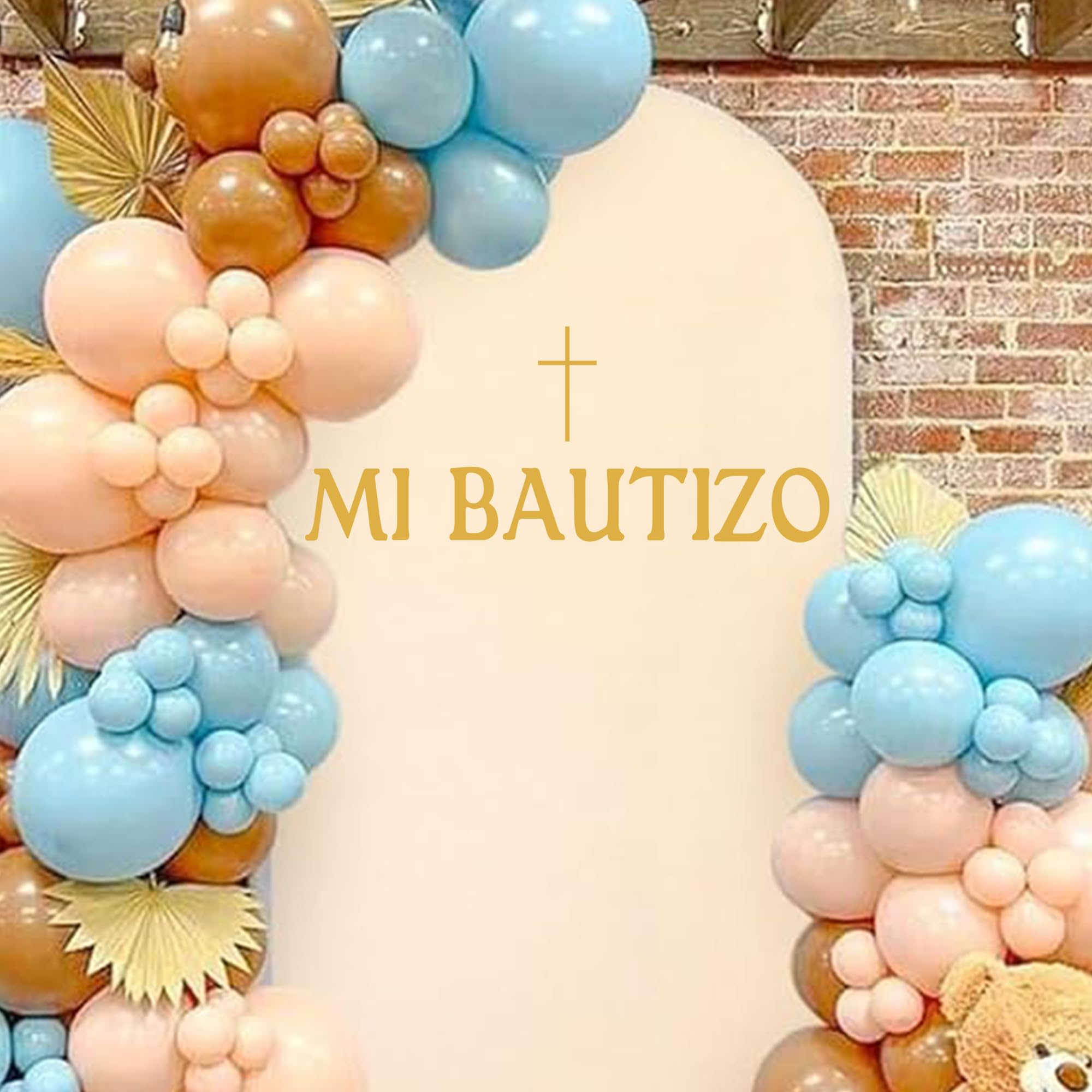 Ladinimo Mi Bautizo photo backdrop wall decor enhances event photos