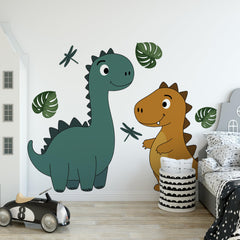 Ladinimo removable dinosaur wall decals peel cleanly without residue