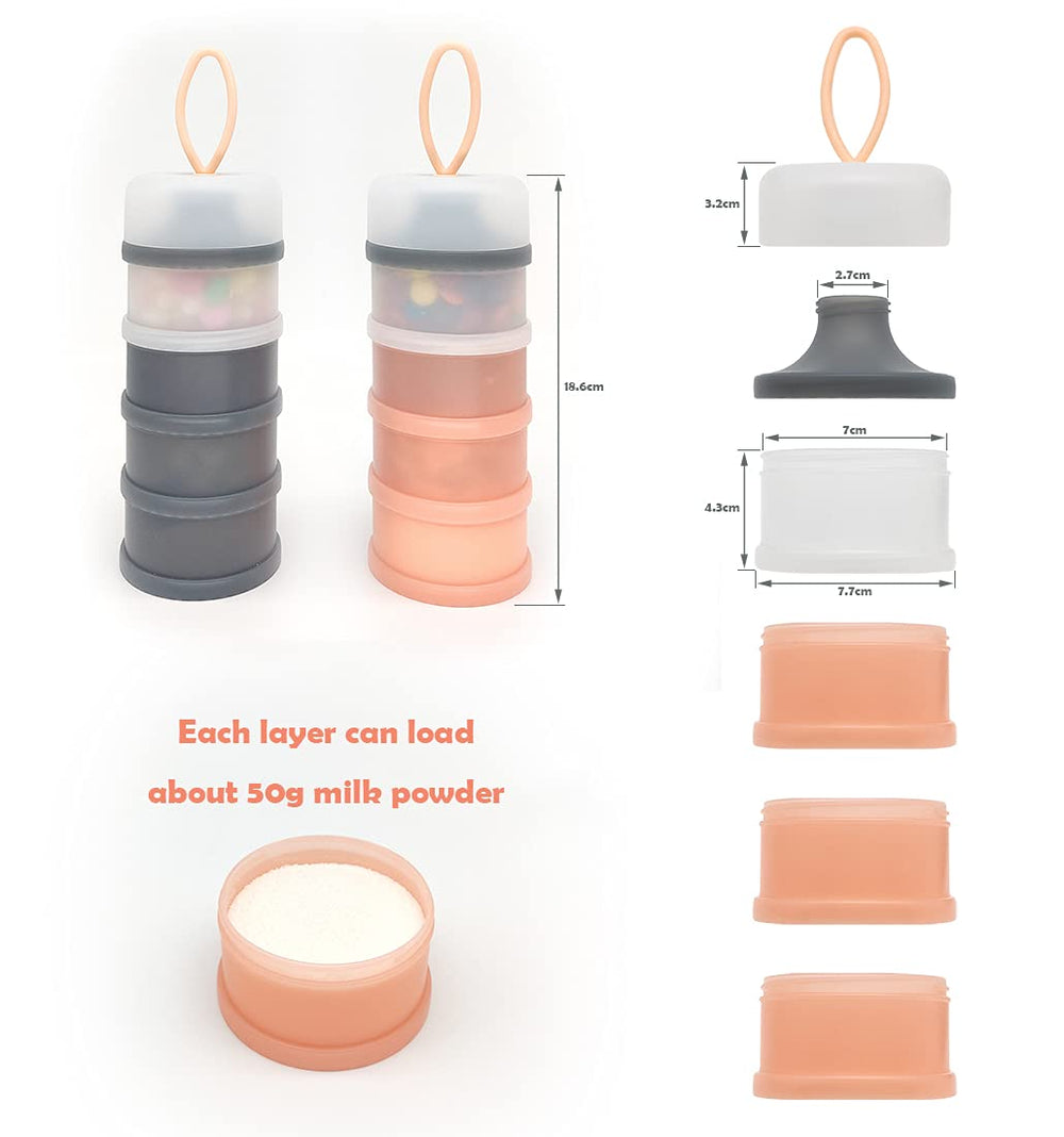 LADISO BPA-free materials highlight safe storage of powders and snacks.