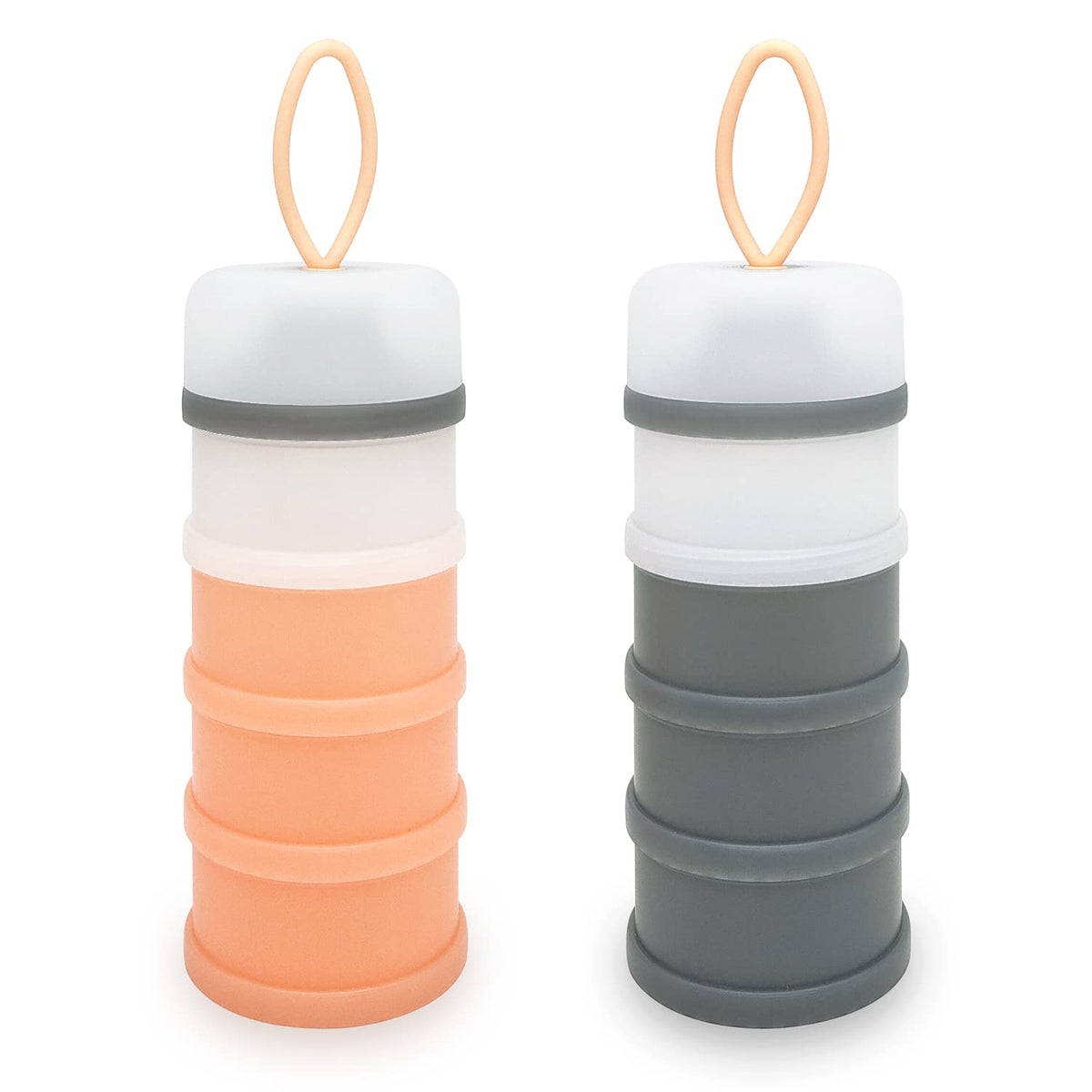LADISO baby formula dispenser top view for quick, mess-free on-the-go feeding.