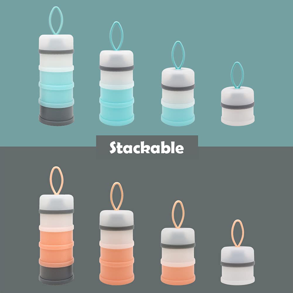 LADISO snack container stores formula powder and snacks for travel