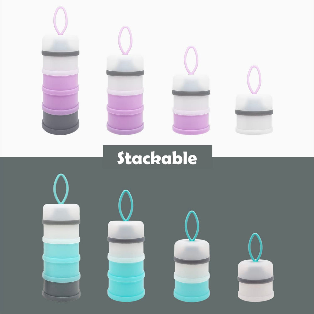 LADISO portable container fits in a mommy bag for on-the-go feeding.