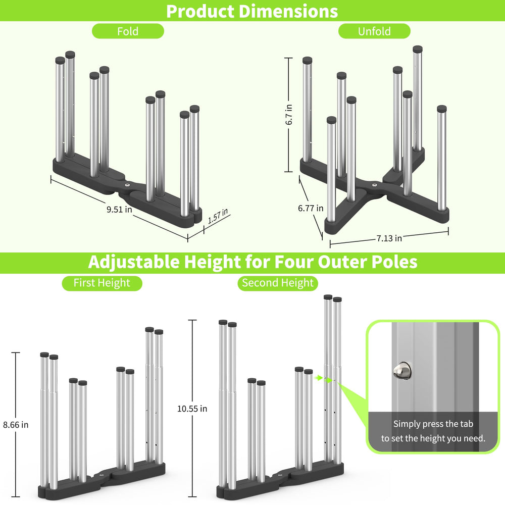 LAEMYFYRE retractable bottle-drying-rack foldable design compact storage for small kitchens.
