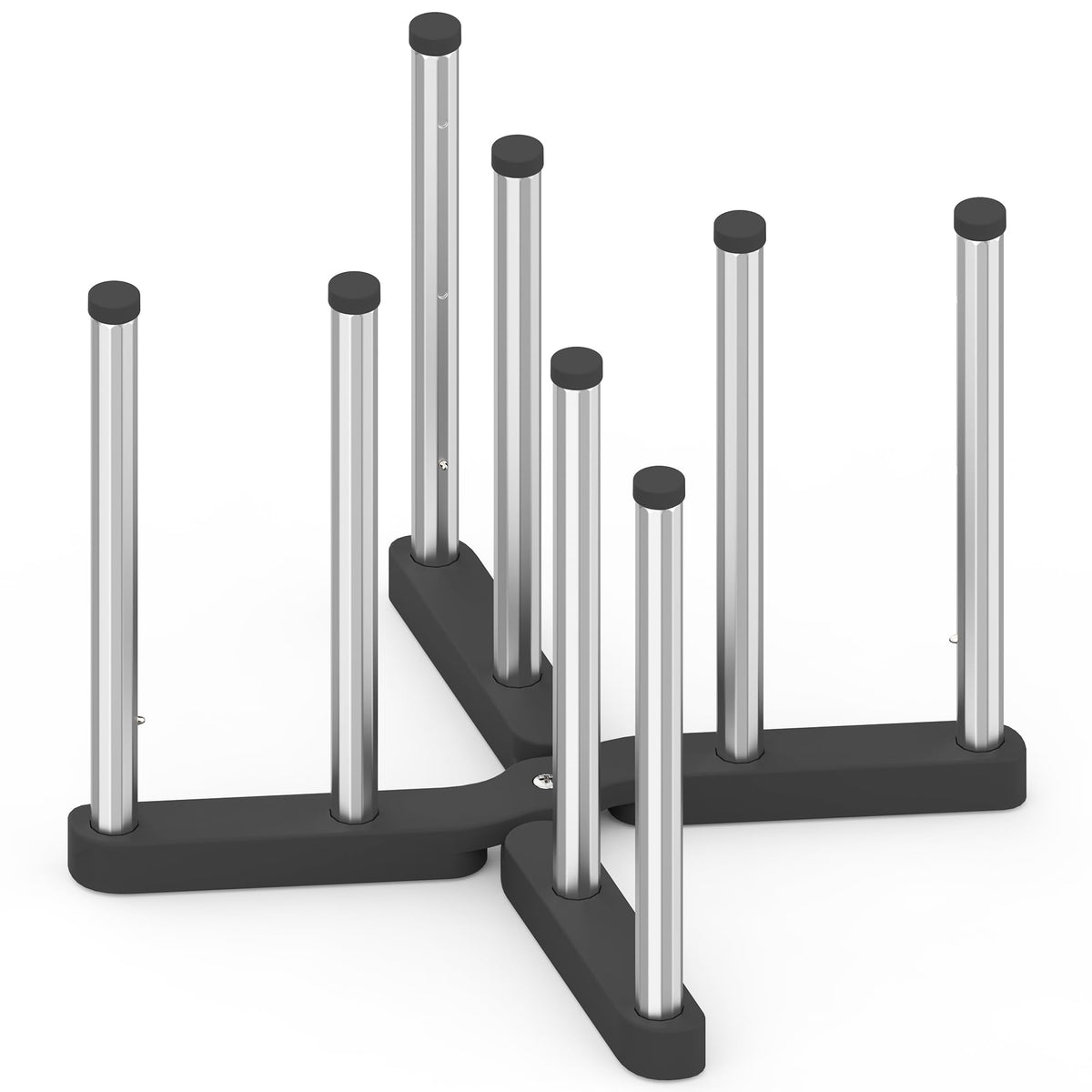 LAEMYFYRE retractable bottle-drying-rack full assembly shows sturdy aluminum poles for quick air drying.