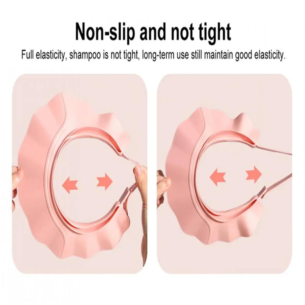 Lagnlnaoy shield provides eye protection during showers.