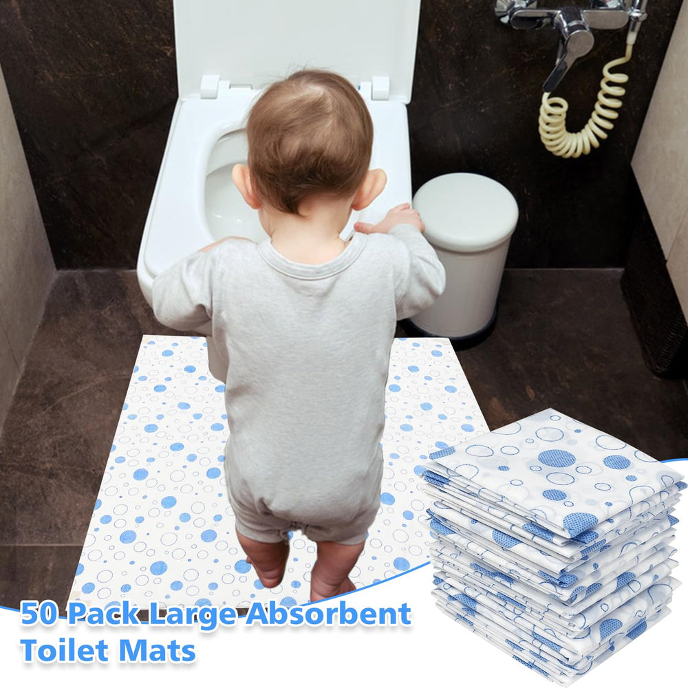 LAIAMER cut-to-fit mat image shows easy shaping for a snug toilet-seat fit.