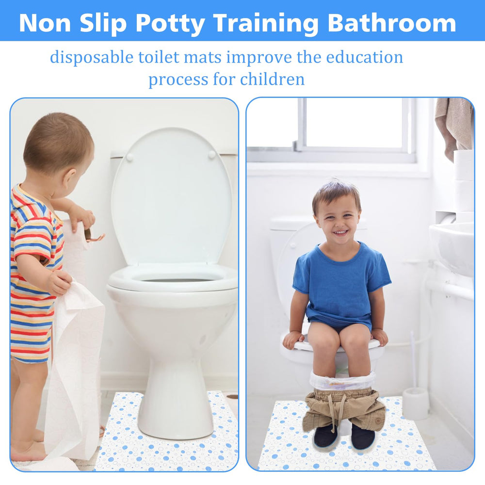 LAIAMER potty-training mats kids-use image highlights kid-friendly design and mess protection.