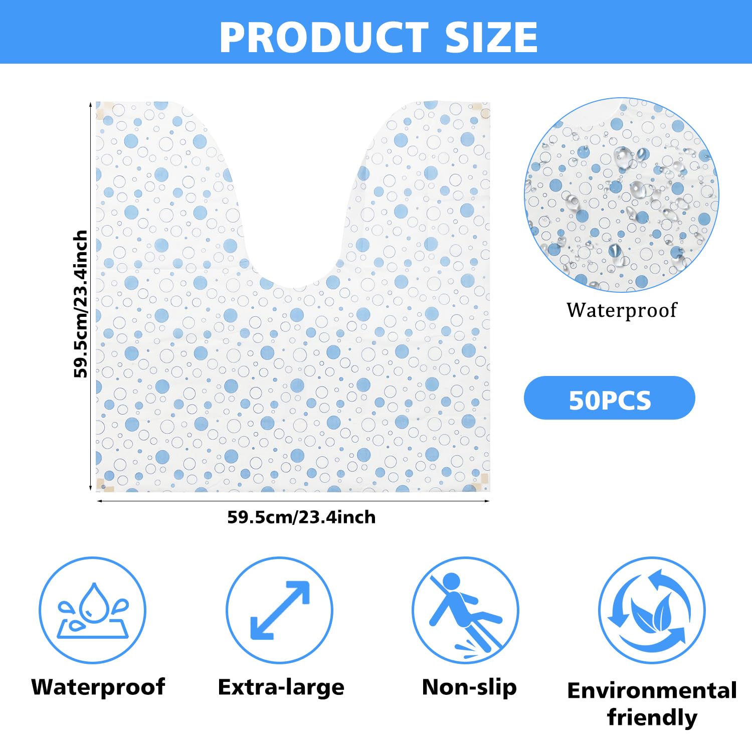 LAIAMER waterproof non-slip coating closeup demonstrates floor protection and mat stability.