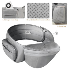 Laifarkost baby carrier lumbar comfort enhances back support for longer use.