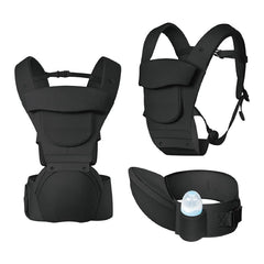 Laifarkost baby carrier with lumbar support helps reduce parent back strain during carries.