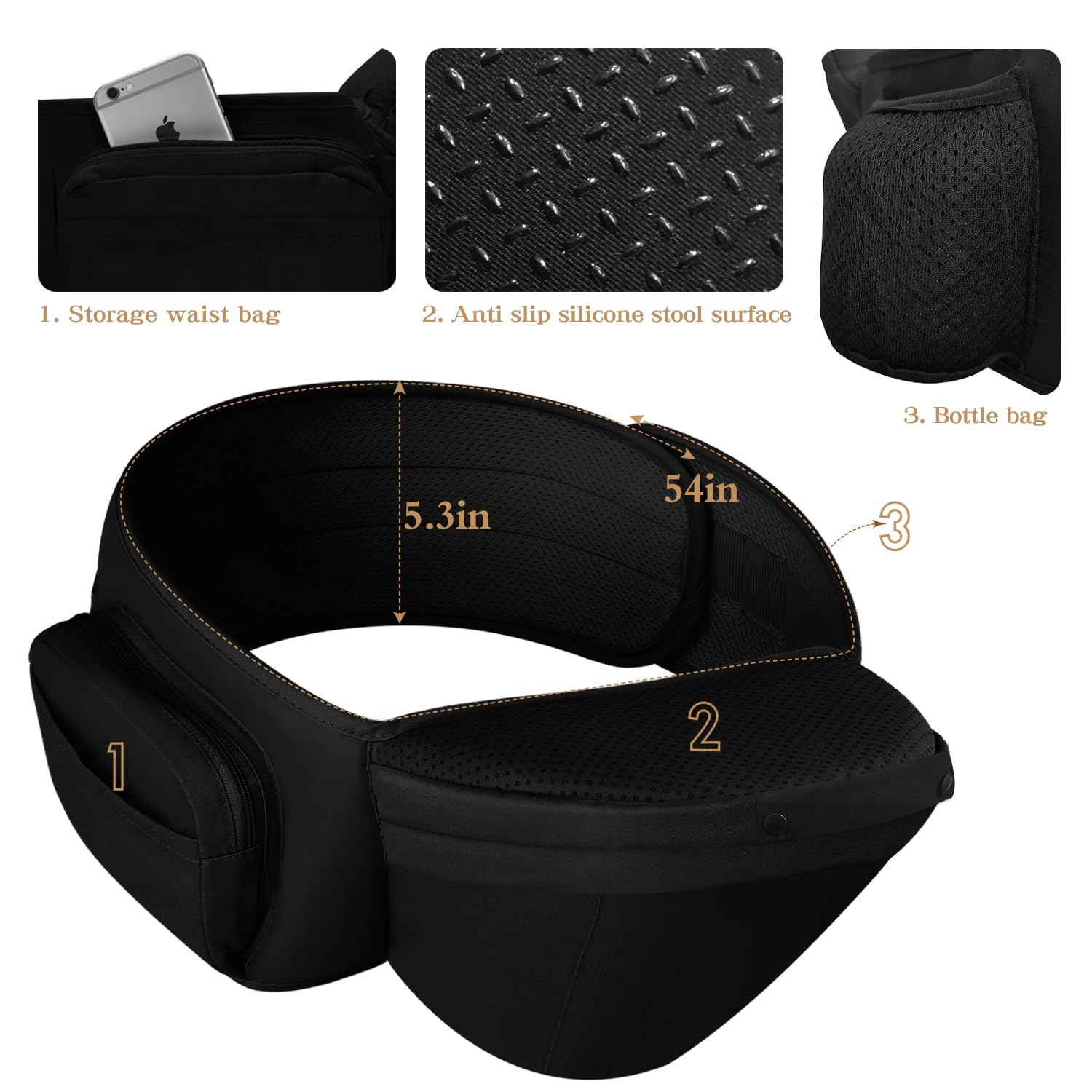 Laifarkost ergonomic neck pod provides comfortable neck support as baby grows.