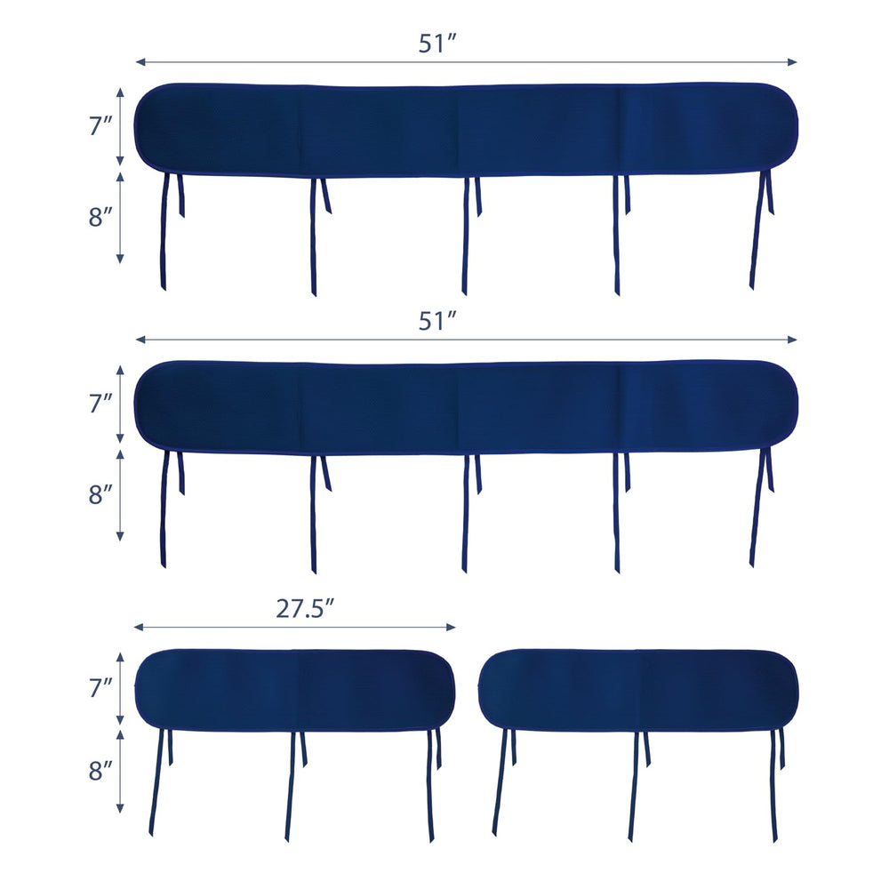Laifarkost teething covers dimensions 51x7 illustrate generous long panel coverage.