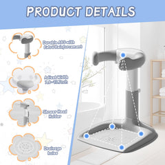 Laigoldana anti-slip base shows stable base with suction cups for safe bathing