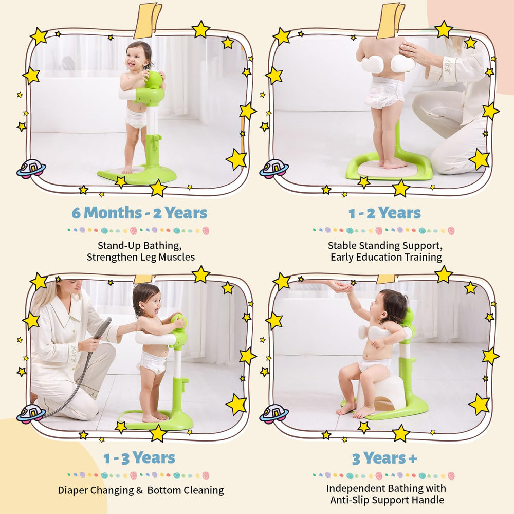 Laigoldana supports diaper changes and lotion application during use.