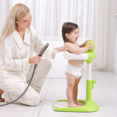Laigoldana built-in shower holder keeps water flow hands-free during baths.