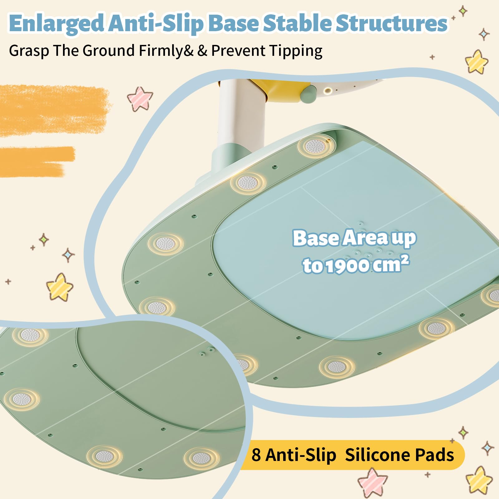 Laigoldana three-stage installation enables easy setup and disassembly.