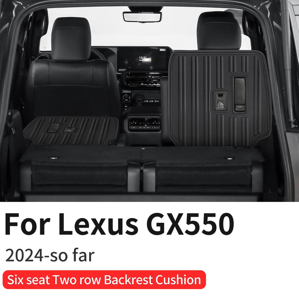 LaIIker seat-back protective pad back view shows full coverage for kid-friendly protection.