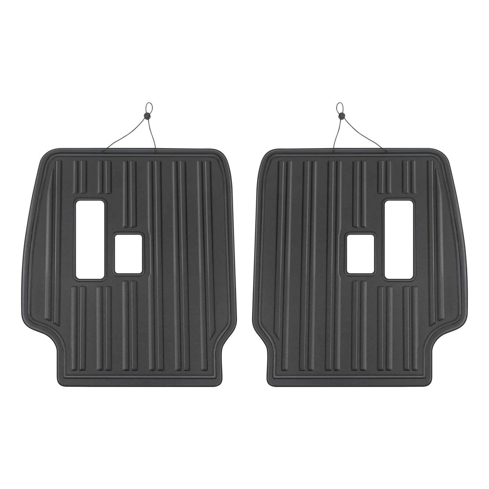 LaIIker seat-back protective pad black design complements interior aesthetics.