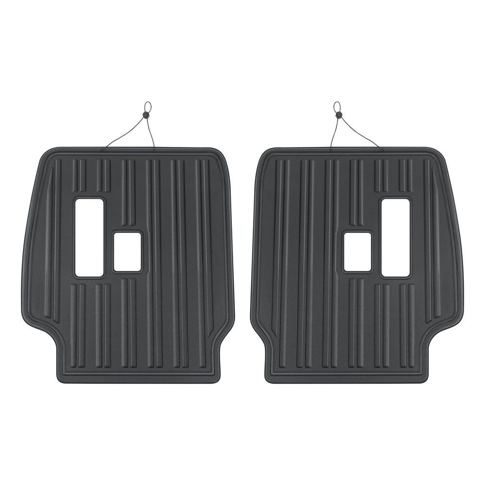 LaIIker seat-back protective pad black design complements interior aesthetics.